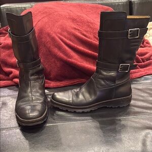 Salvatore Ferragamo Black Leather Boots
